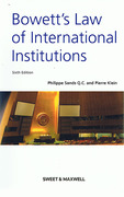 Cover of Bowett's Law of International Institutions