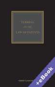 Cover of Terrell on the Law of Patents 18th ed with 3rd Supplement (Book &#38; eBook Pack)
