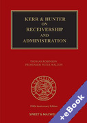 Cover of Kerr &#38; Hunter on Receivership and Administration (Book &#38; eBook Pack)