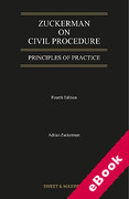 Cover of Zuckerman on Civil Procedure: Principles of Practice (eBook)
