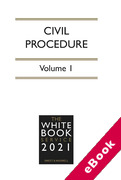 Cover of The White Book Service 2021: Civil Procedure Volumes 1 &#38; 2