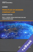 Cover of Gower Principles of Modern Company Law (Book &#38; eBook Pack)