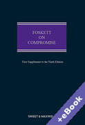 Cover of Foskett on Compromise 9th ed: 1st Supplement (Book &#38; eBook Pack)