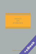 Cover of Phipson on Evidence (Book &#38; eBook Pack)