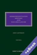 Cover of Misrepresentation, Mistake and Non-Disclosure (Book &#38; eBook Pack)