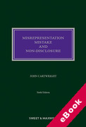 Cover of Misrepresentation, Mistake and Non-Disclosure (eBook)