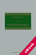 Cover of Goff &#38; Jones on Unjust Enrichment (eBook)