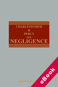 Cover of Charlesworth &#38; Percy on Negligence (eBook)