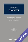 Cover of McGregor on Damages 21st ed: 2nd Supplement (Book &#38; eBook Pack)