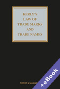 Cover of Kerly's Law of Trade Marks and Trade Names (Book &#38; eBook Pack)