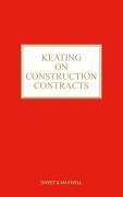 Cover of Keating on Construction Contracts: 11th ed with 3rd Supplement