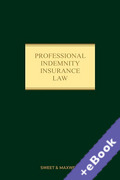 Cover of Professional Indemnity Insurance Law (Book &#38; eBook Pack)
