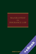 Cover of MacGillivray on Insurance Law: Relating to all Risks Other than Marine 15th ed with 1st Supplement (Book &#38; eBook Pack)