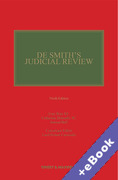 Cover of De Smith's Judicial Review (Book &#38; eBook Pack)