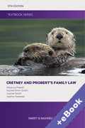 Cover of Cretney and Probert's Family Law Textbook (Book &#38; eBook Pack)