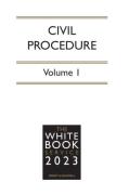 Cover of The White Book Service 2023: Civil Procedure Volume 1 only