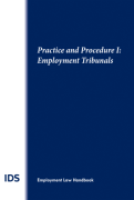 Cover of IDS Employment Law Handbook Practice and Procedure I: Employment Tribunals 2023