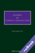Cover of Estoppel by Conduct and Election (Book &#38; eBook Pack)