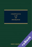 Cover of Colinvaux's Law of Insurance 13th ed with 1st Supplement (Book &#38; eBook Pack)