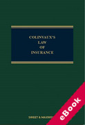 Cover of Colinvaux's Law of Insurance 13th ed with 1st Supplement (eBook)