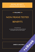 Cover of Social Security Legislation 2023/24 Volume I: Non Means Tested Benefits (Book &#38; eBook Pack)