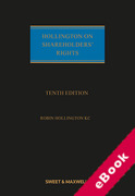 Cover of Hollington on Shareholders' Rights (eBook)