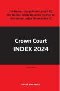 Cover of Crown Court Index 2024