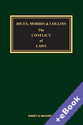 Cover of Dicey, Morris &#38; Collins The Conflict of Laws 16th ed with 1st Supplement (Book &#38; eBook Pack)