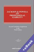 Cover of Jackson &#38; Powell on Professional Liability 9th ed: 2nd Supplement (Book &#38; eBook Pack)