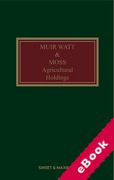 Cover of Muir Watt &#38; Moss: Agricultural Holdings (eBook)