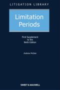 Cover of Limitation Periods 9th ed: 1st Supplement