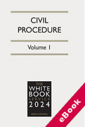 Cover of The White Book Service 2024: Civil Procedure Volumes 1 &#38; 2 (eBook)