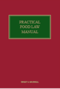 Cover of Practical Food Law Manual Looseleaf