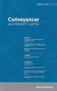 Cover of The Conveyancer and Property Lawyer: Issues Only
