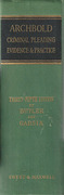 Cover of Archbold: Criminal Pleading, Evidence & Practice 35th ed