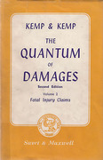 Cover of Kemp & Kemp The Quantum of Damages 2nd ed: Volume 2 Fatal Injury Claims