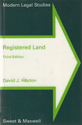 Cover of Modern Legal Studies: Registered Land