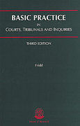 Cover of Basic Practice in Courts, Tribunals and Inquiries