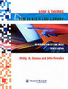 Cover of Dane & Thomas: How to Use a Law Library