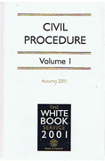 Cover of The White Book Service 2001: Civil Procedure Volumes 1 & 2