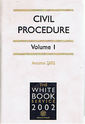 Cover of The White Book Service 2002: Civil Procedure Volumes 1 & 2