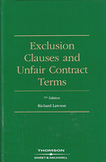 Cover of Exclusion Clauses and Unfair Contract Terms