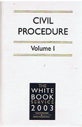 Cover of The White Book Service 2003: Civil Procedure Volumes 1 & 2