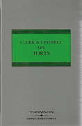 Cover of Clerk & Lindsell on Torts 19th ed