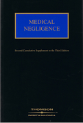 Cover of Medical Negligence 3rd ed: 2nd Supplement