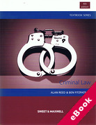 Cover of Textbook Series: Criminal Law (eBook)