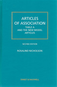 Cover of Articles of Association: Table A and the New Model Articles