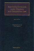 Cover of Restrictive Covenants Under Common and Competition Law