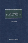Cover of Civil Appeals: Principle and Procedure