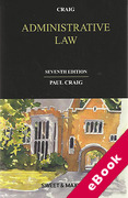 Cover of Administrative Law (eBook)